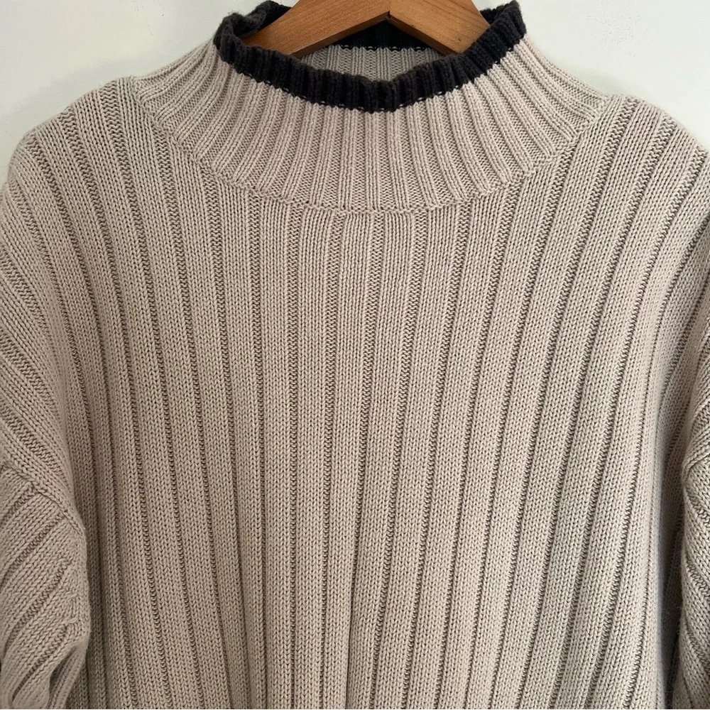 Aeropostale Vintage Mock Neck Ribbed Sweater Men’s Size XL